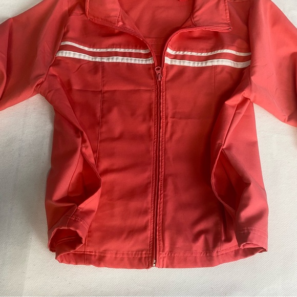 Contact New York Tracksuit Set Jacket Pants Medium Coral Pink 90s Activewear - Picture 9 of 16